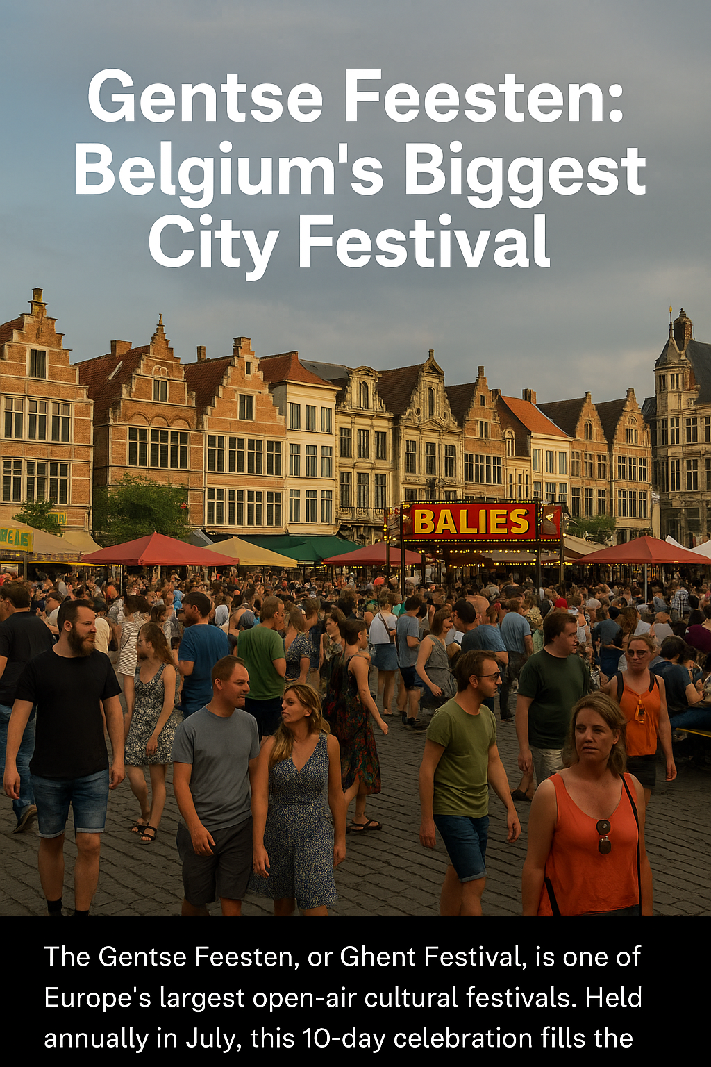 🎉 Gentse Feesten: Belgium’s Biggest City Festival